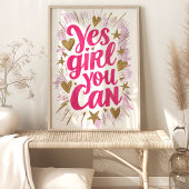 Ja Meid Je Kan Het: Inspiratiedruk Poster