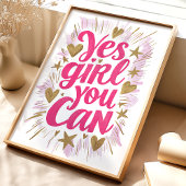 Ja Meid Je Kan Het: Inspiratiedruk Poster