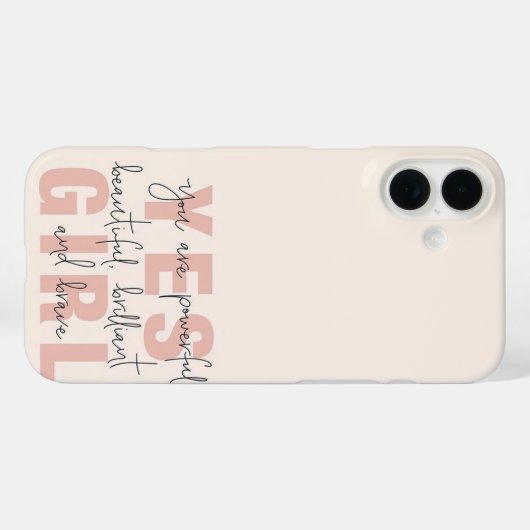 Ja Meisje Case-Mate iPhone Case (Achterkant (horizontaal))