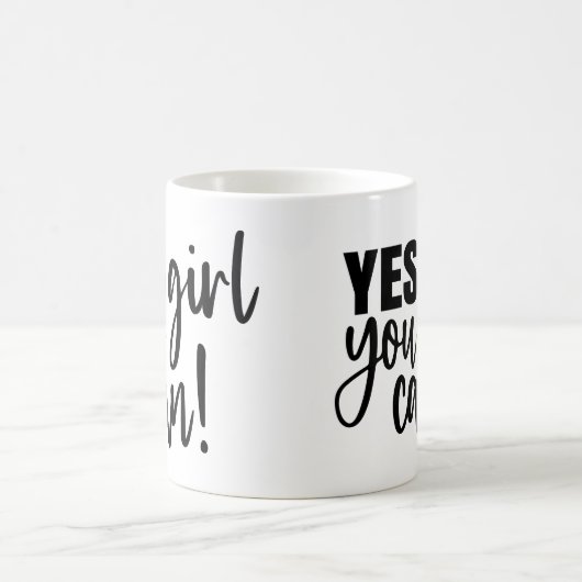 Ja meisje dat je kunt koffiemok (Center)