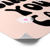 Ja Meisje je kunt Daisy Inspirerend Quote Poster (Hoek)