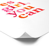 Ja meisje, je kunt poster (Hoek)