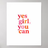 Ja meisje, je kunt poster (Voorkant)