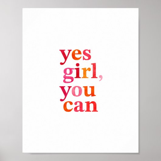 Ja meisje, je kunt poster (Voorkant)