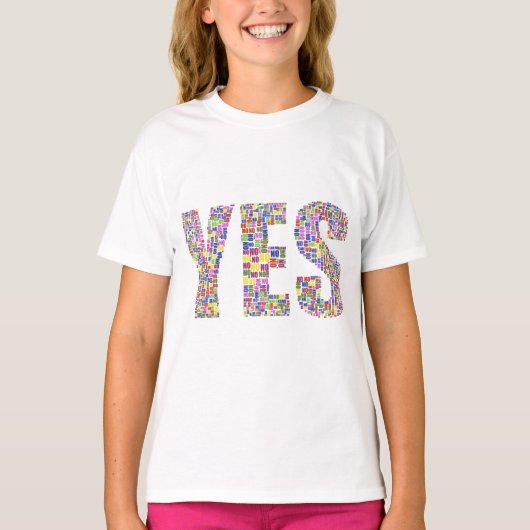 JA Meisjes Basis T-shirt (Voorkant)