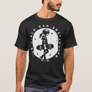 Ja Meisjes kunnen skateboard 1 T-shirt