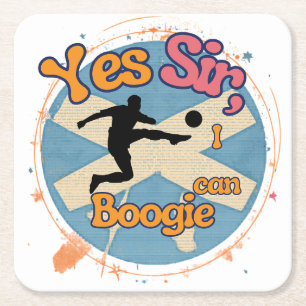 Ja meneer, ik kan Boogie met voetballer Kartonnen Onderzetters