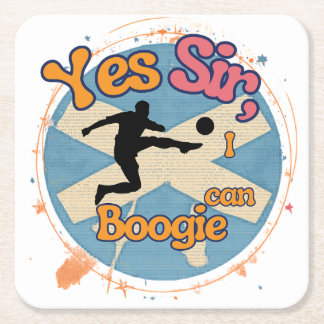 Ja meneer, ik kan Boogie met voetballer  Kartonnen Onderzetters