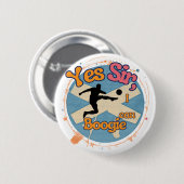 Ja meneer, ik kan boogie met voetballer ronde button 5,7 cm (Voorkant /achterkant)