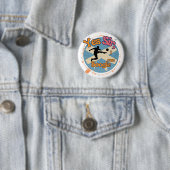 Ja meneer, ik kan boogie met voetballer ronde button 5,7 cm (In situ)