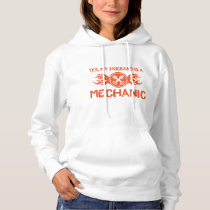 Ja, mijn man is een monteur - monteur zijn vrouw hoodie