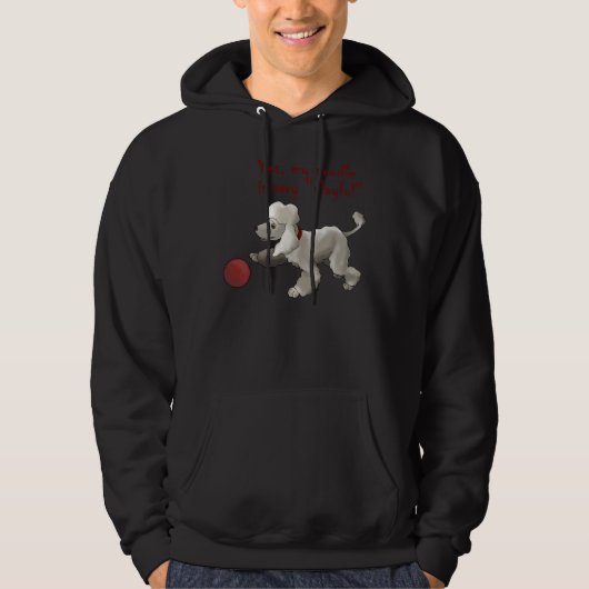 Ja, mijn poedel is erg speels hoodie (Voorkant)