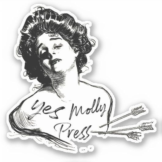 Ja Molly Logo Sticker (Voorkant)