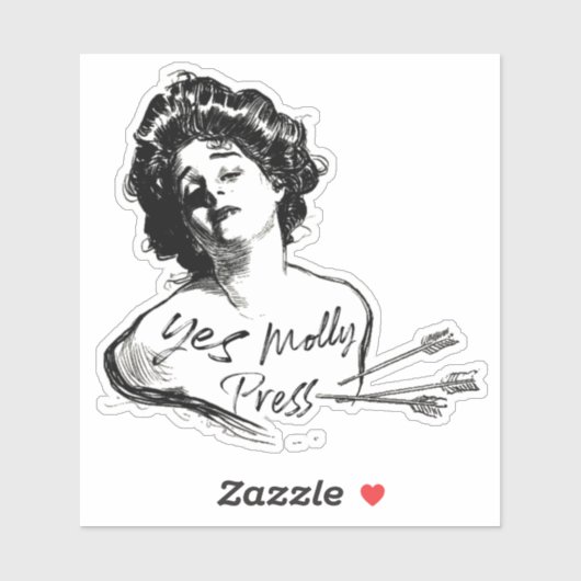 Ja Molly Logo Sticker (Vel)