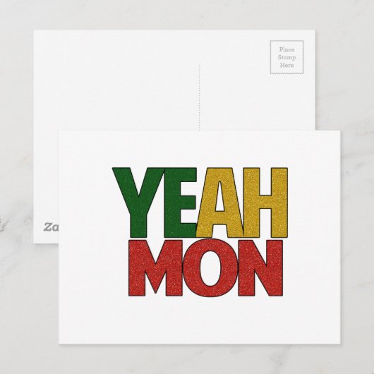 Ja Mon Jamaican Vacation Briefkaart (Voorkant / Achterkant)