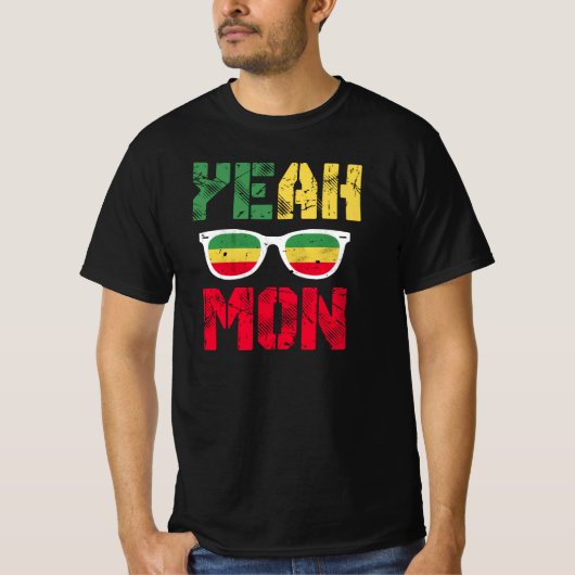 Ja Mon Jamaican Vacation Jamaica Reggae Rastafar T-shirt (Voorkant)