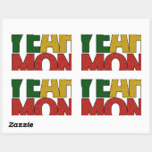 Ja Mon Jamaican Vacation Rechthoekige Sticker (Vel)