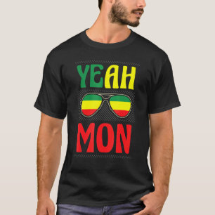Ja Mon Jamaican voor een nationale vlag T-shirt