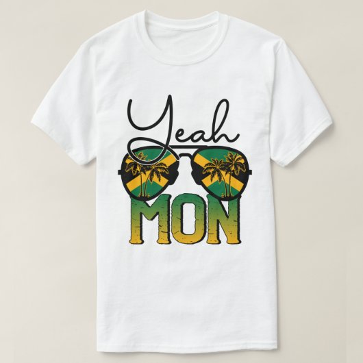 Ja Mon Sunbril Jamaica Flag, Jamaica Trip T-shirt (Design voorkant)