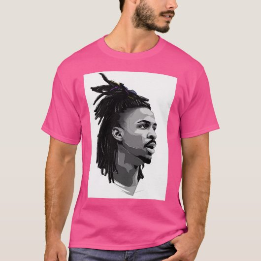 Ja Morant Art Draw T-shirt (Voorkant)