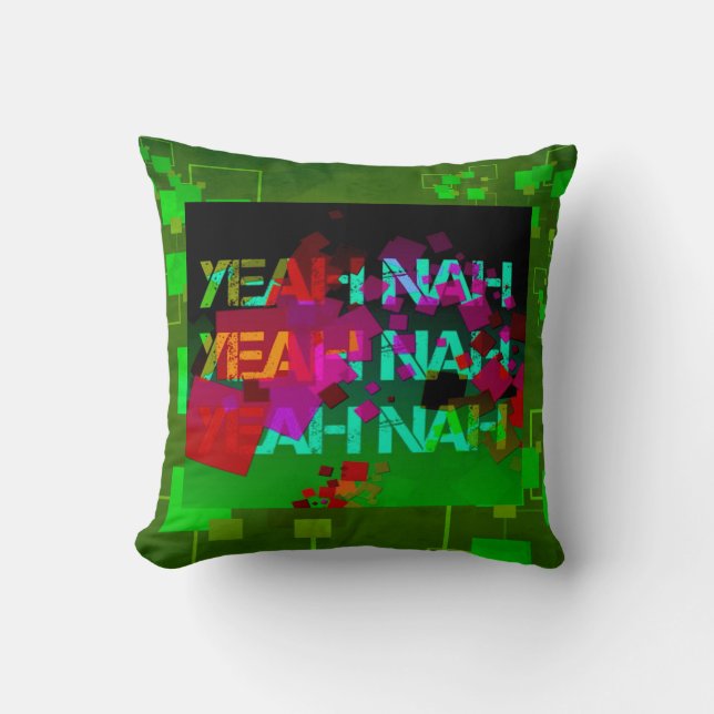 "Ja Nah" - een vreemde colloquiale uitdrukking! Kussen (Voorkant)