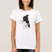 Ja Nah grappig Australisch slang magpie shirt (Voorkant)