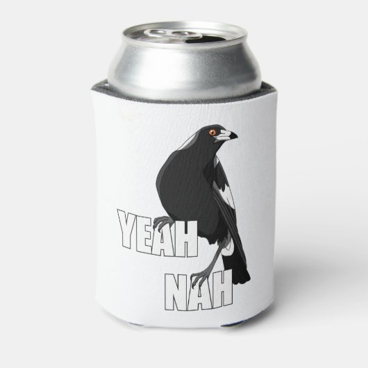 Ja Nah grappige Australische slang magpie koelbox Blikjeskoeler (Blikje Achterkant)