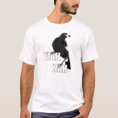 Ja Nah grappige Australische slang magpie mannen s T-shirt (Voorkant)
