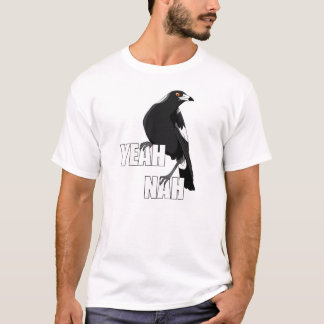 Ja Nah grappige Australische slang magpie mannen s T-shirt