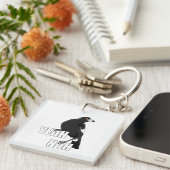 Ja Nah grappige Australische slang magpie sleutelr Sleutelhanger (Voorkant Rechts)