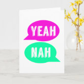 Ja Nah Wenskaart - Kiwi Humor Kaart (Gele Bloem)