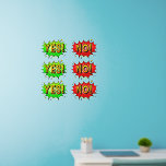Ja! Nee!, 3 van elk, Pop Art Design op 24 inch Muurstickers<br><div class="desc">6 Grote Pop Art Wall Decals - - Verander de grootte van deze decals door de grootte van het Decal Sheet te wijzigen - 4 formaten - van 12 x 12 inch tot 36 x 36 inch - - Deze zijn gedrukt op een transparante achtergrond, maar u kunt als u...</div>
