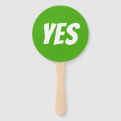 Ja / Nee fel groen rood quiz spel signboards Handwaaier (Voorkant)