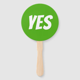 Ja / Nee fel groen rood quiz spel signboards Handwaaier