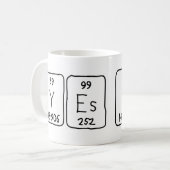 Ja/Nee periodiek tabel woord mok (Voorkant links)