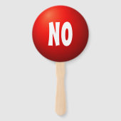 Ja Nee Quizspel Paddle Bord Handwaaier (Achterkant)