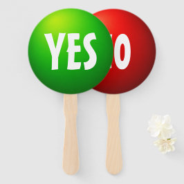 Ja Nee Quizspel Paddle Bord Handwaaier
