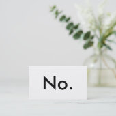 Ja/Nee Visitekaartjes (Staand voorkant)