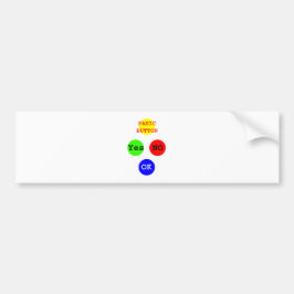 Ja Neen Button De MUSEUM Zazzle Gifts Bumpersticker