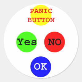 Ja Neen Button De MUSEUM Zazzle Gifts Ronde Sticker