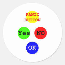 Ja Neen Button De MUSEUM Zazzle Gifts Ronde Sticker