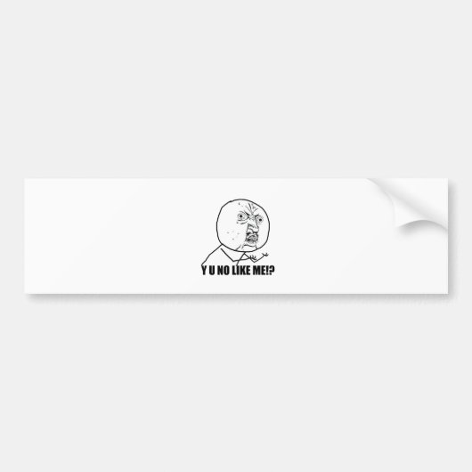 JA NIET ZOALS IK? BUMPERSTICKER (Voorkant)