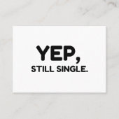 Ja, nog steeds eenzaam visitekaartje (Voorkant)