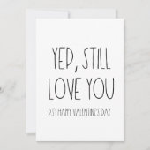 Ja, nog steeds van je Funny Valentijnsdag. Feestdagenkaart (Voorkant)