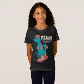 Ja! NYC Skater Dinosaur Funny Graphic T-shirt (Voorkant volledig)