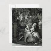 Ja of nee? 1781, gegraveerd door N. Thomas Briefkaart (Voorkant / Achterkant)