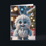 Ja of niet... feestdagen kaart<br><div class="desc">Deze schattige vakantiepas is voorzien van een vrolijke cartoon jeugdige Yeti wenst u een seizoen vol plezier. De binnenboodschap brengt warme wensen over voor een gelukkig vakantieseizoen. Perfect voor het verzenden van goede wensen aan vrienden en familie. Deze kaart voegt een leuke en feestelijke touch aan uw vakantie groeten.</div>