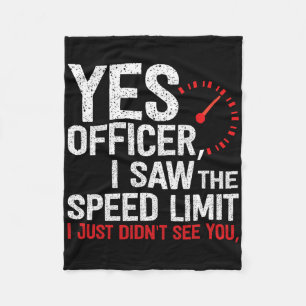 Ja Officer Speeding - Voor autoliefhebbers AMP MEC Fleece Deken