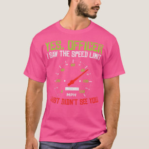 Ja Officier die Funny Racing Race-treinbestuurder T-shirt
