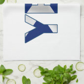 Ja ontwerp theedoek (Gevouwen)